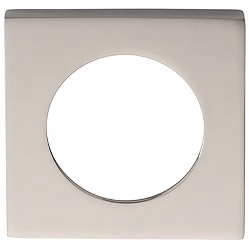 Loops Square Door Handle Rose Pack in Polished Stainless Steel, W/D/H: 52 x 52 x 7 mm