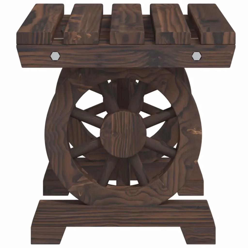 Berkfield Home Garden Footstools, Set of 2, Brown Solid Wood Fir – 5