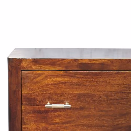 Adorable Lifestyle Luca Mid-Century Mango Wood Chest of Drawers in Brown and Gold – 3