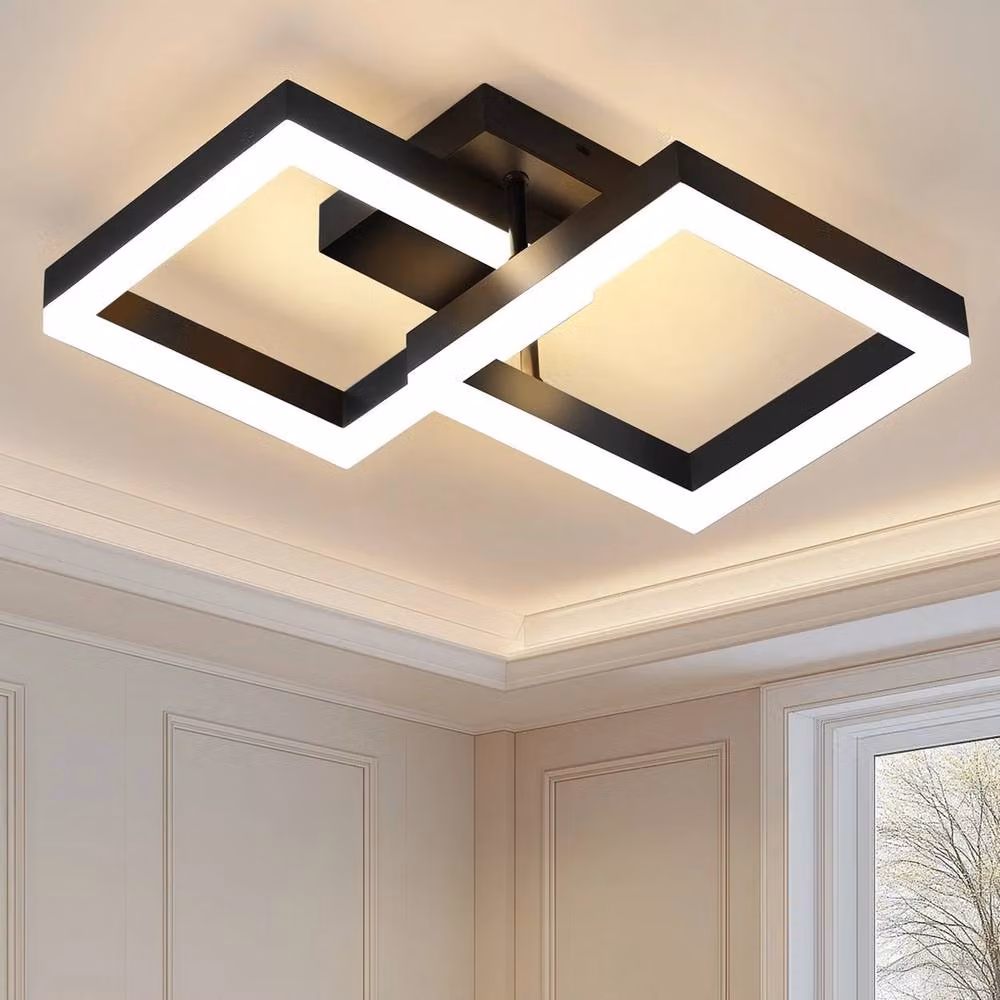 Kelvenix Modern LED Ceiling Light Chandelier in Black – 2