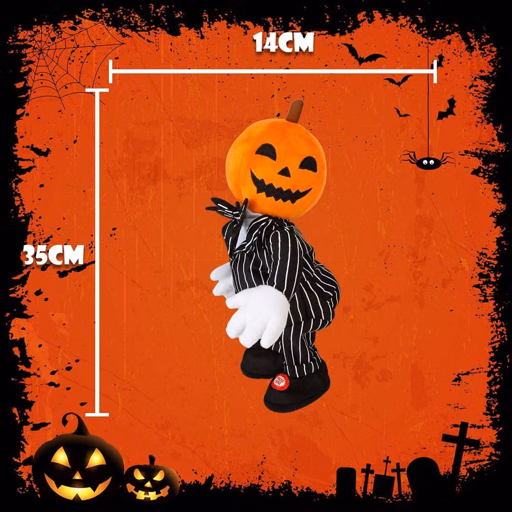 VFM e-Store Halloween Animated Orange Pumpkin Tabletop Decoration – 2