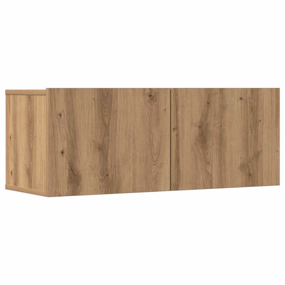 Berkfield Home Classic 7 Piece Wall-Mounted TV Cabinet Set in Brown Artisan Oak – 3