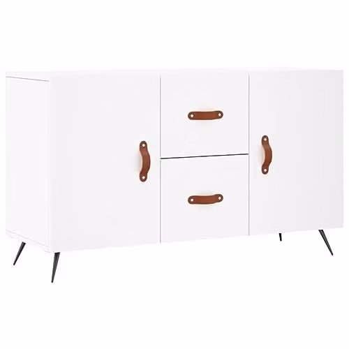 vidaXL Modern White Sideboard in Engineered Wood W/D/H: 100 x 36 x 60 cm