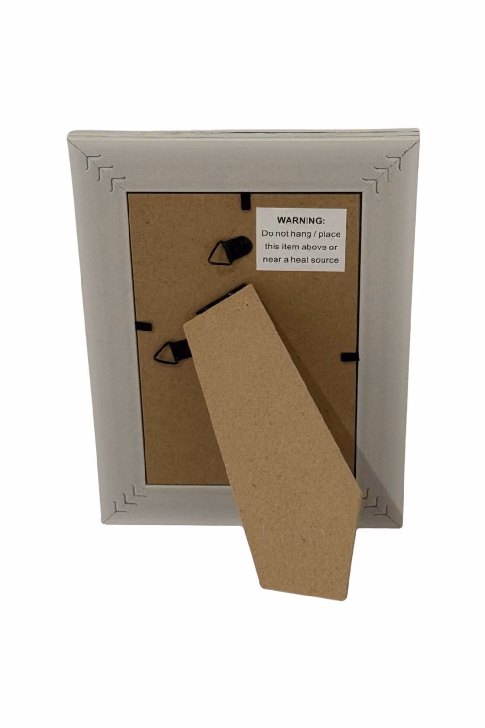 KDMD Alba Single Rectangular Ceramic Tabletop Photo Frame, White, 10 x 15 cm – 2