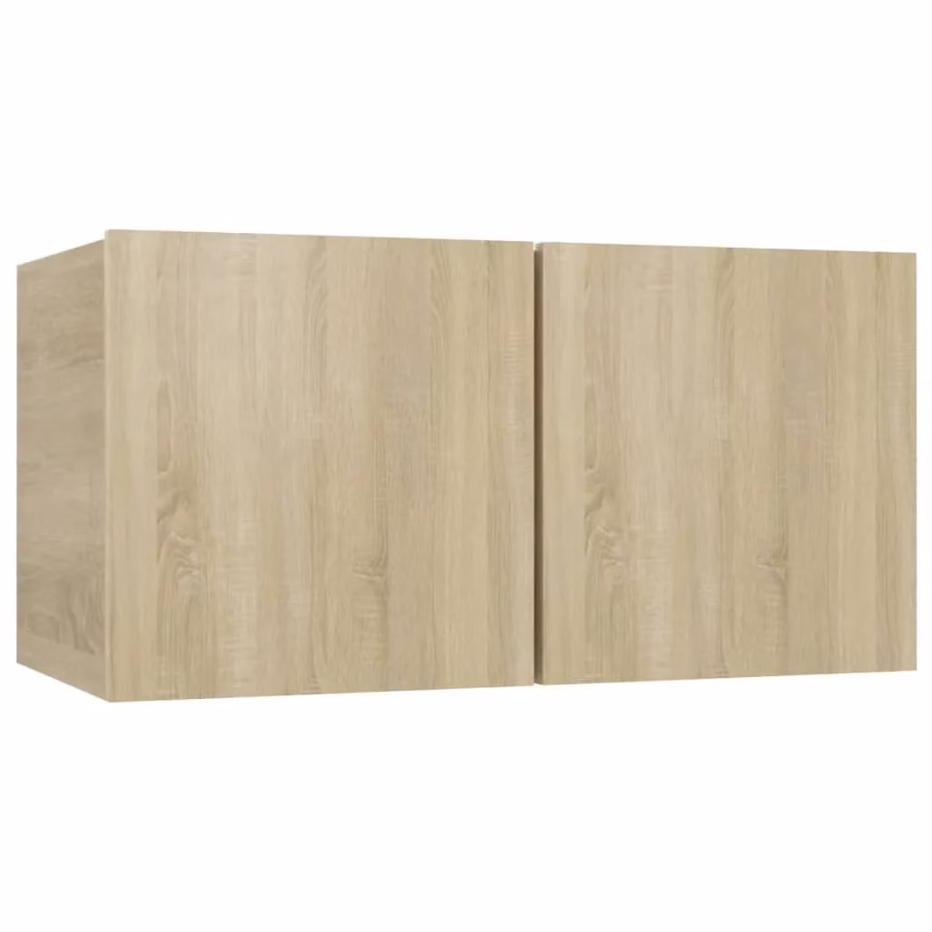 Berkfield Home 6 Piece Modern Sonoma Oak TV Cabinet Set in Brown
