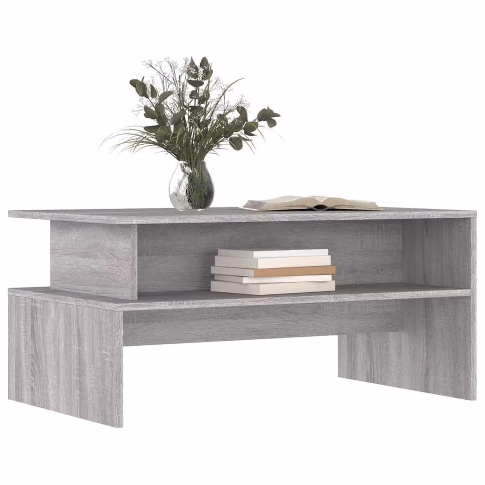 Berkfield Home Grey Sonoma Coffee Table, W: 90 cm, D: 55 cm, H: 42.5 cm – 3