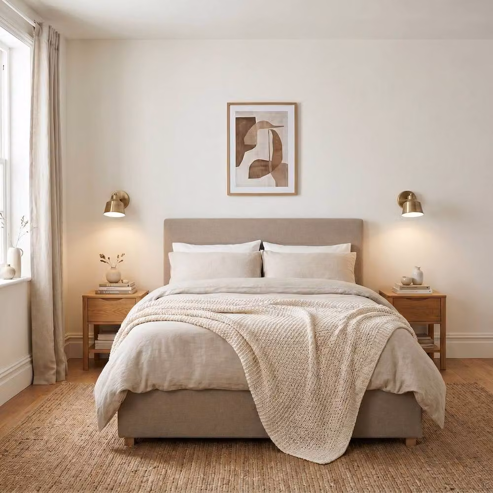 Happy Homewares Modern Wireless Rechargeable Dimmable LED Spot Wall Light in Gold/Brass – 3