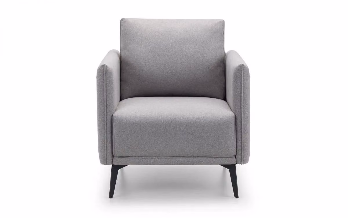 Ashfield Platinum Wool Armchair in Grey – 2
