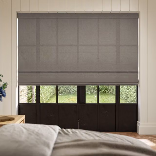 ANTE DECOR Aura No Joins Light Filtering Made To Measure Roman Blind in Clay