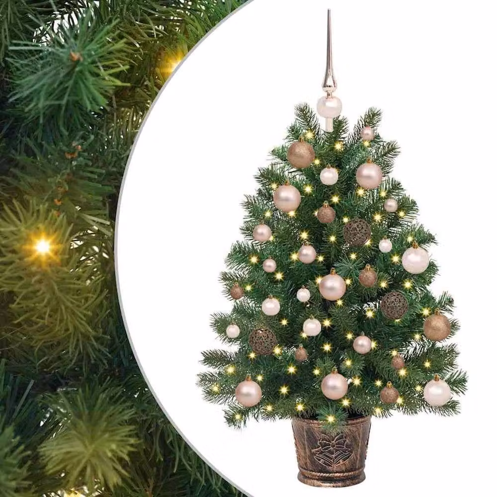 Berkfield Home Green Artificial Tabletop Christmas Tree with 150 LEDs, Height: 95 cm – 2