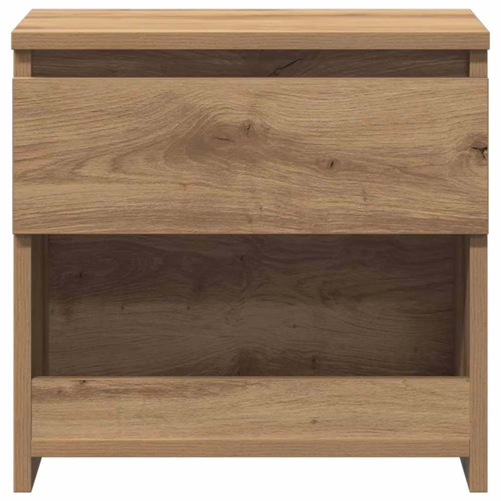 Berkfield Home Elegant Bedside Cabinets, 2 Piece Set in Artisan Oak Brown, W/D/H: 40 x 30 x 39 cm – 4