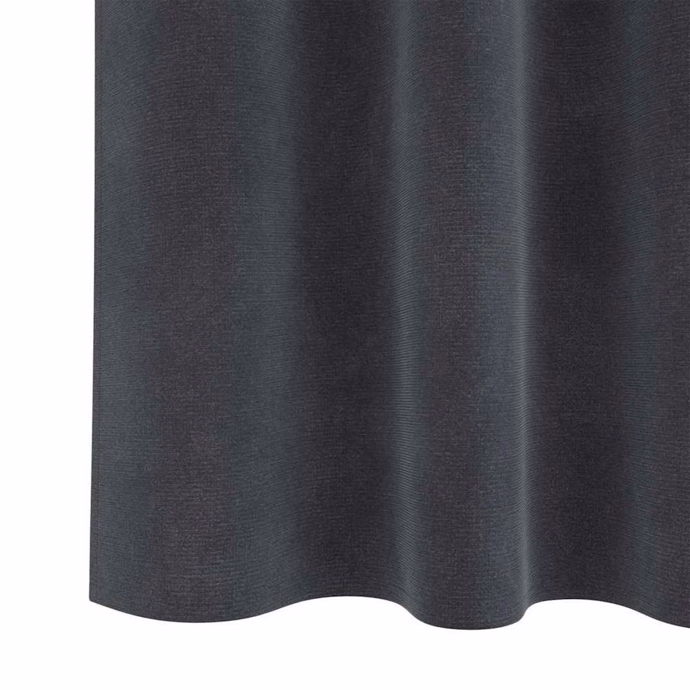Berkfield Home Dark Grey Velvet Blackout Curtains, 2 Pack, W: 140 cm, H: 260 cm – 5