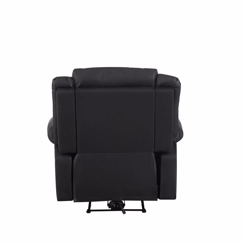 FORGEVIO Black Faux Leather Single Seater Electric Recliner Sofa Armchair – 3