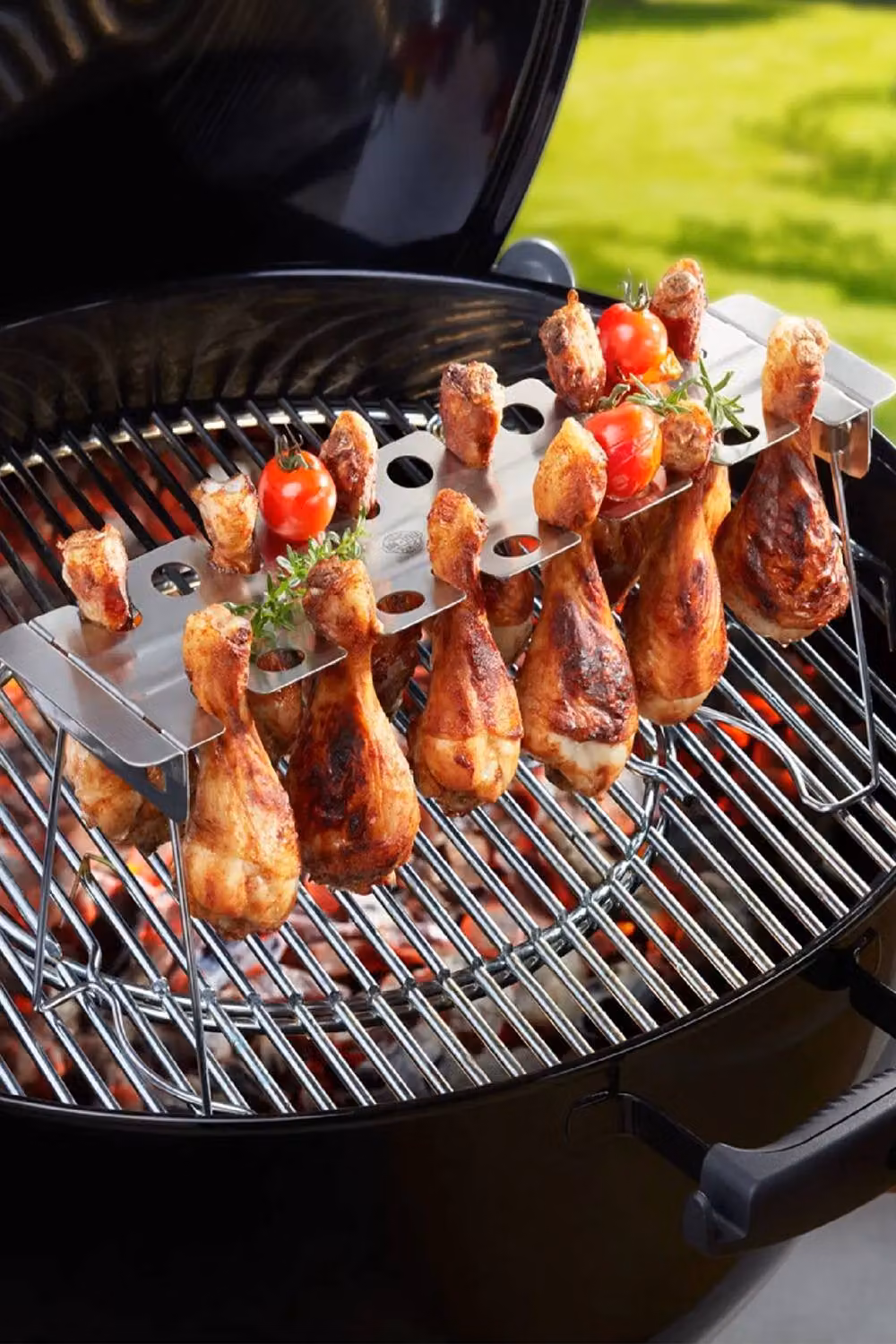 Gefu Large BBQ Chicken Drumstick Rack in Silver Stainless Steel – 2