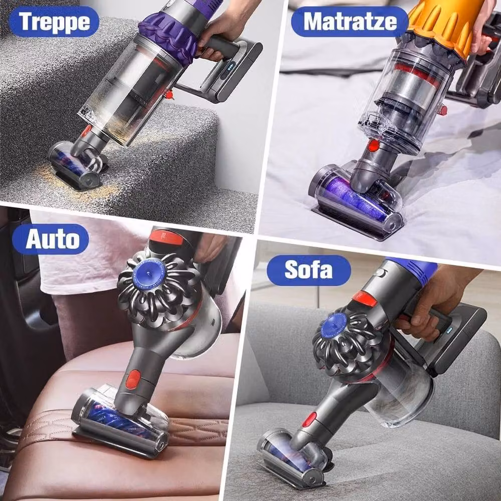 FLAVORA Mini Motorised Tool Brush Head for Dyson in Grey – 5