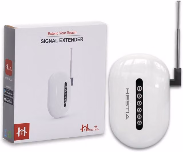 HESTIA Signal Extender for SAFE-TECH Smart Home Security Sensors, White
