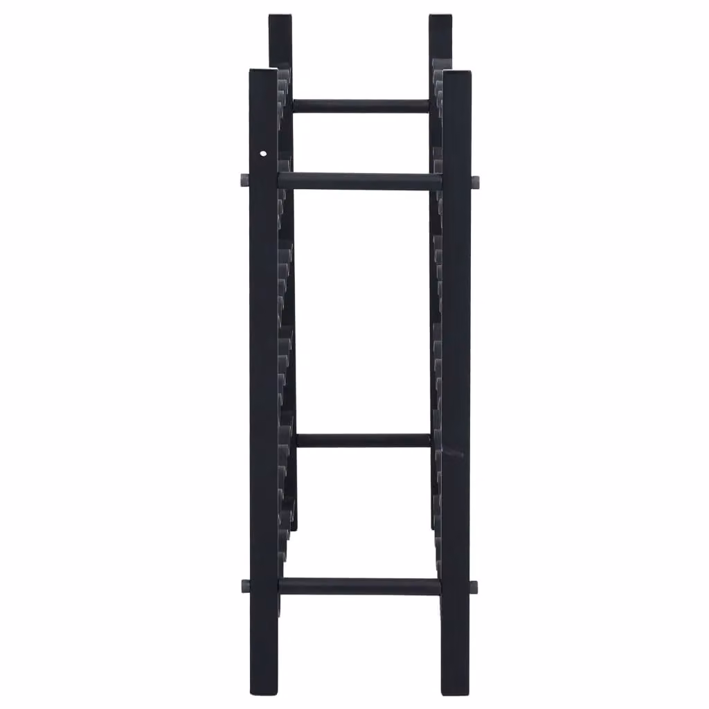 Berkfield Home Industrial Black Iron Wine Rack for 36 Bottles – 3