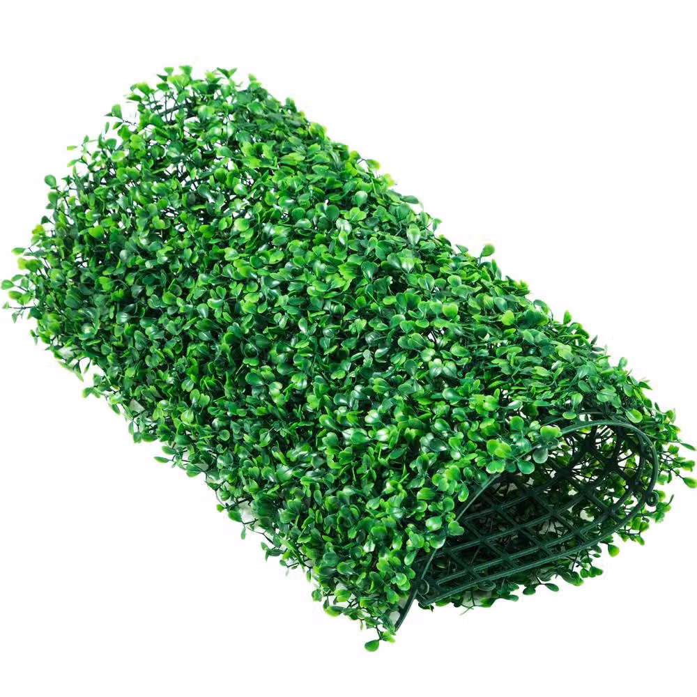VEVOR Lush Artificial Boxwood Panel Green Grass Wall W/D/H: 25.4 x 25.4 x 2.54 cm – 10