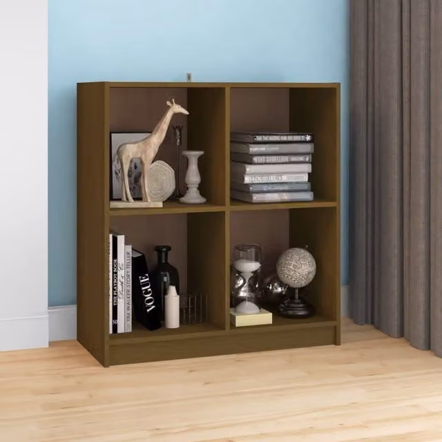 Berkfield Home Modern Sideboard in Honey Brown Solid Pinewood, W/D/H: 70 x 33 x 76 cm