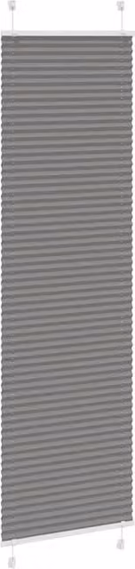 Berkfield Home Single Pleat Blind in Anthracite Grey, W: 55 cm, H: 200 cm – 1