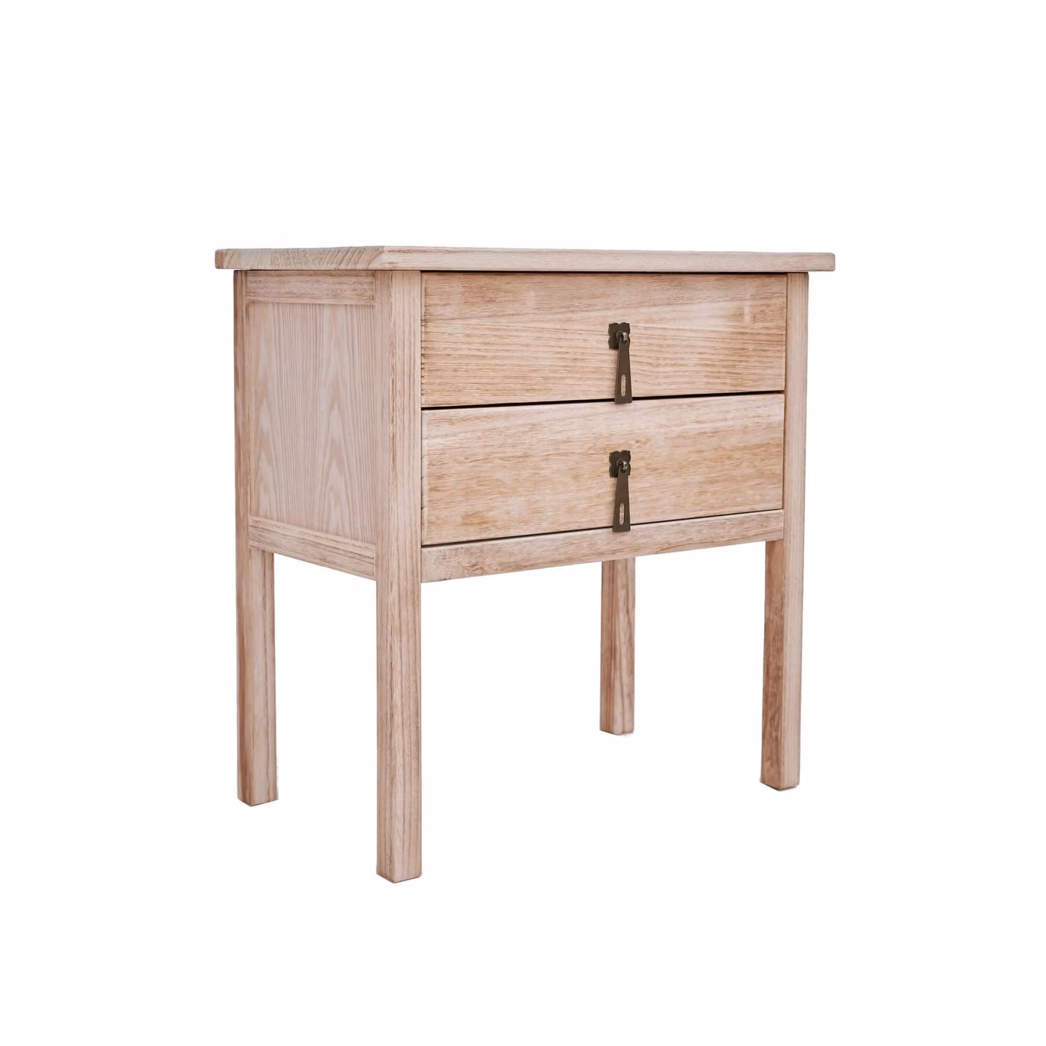 Cabinet Bits Portofino 2 Drawer Bedside Cabinet in Brown – 2