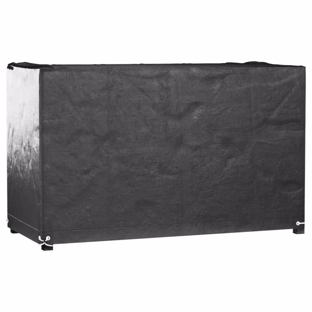 Berkfield Home Water Repellent Rectangular Bench Covers, 2 Pack, Black, W/D/H: 125 x 55 x 75 cm – 3
