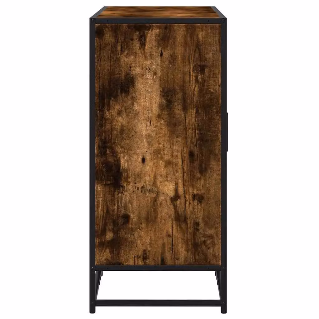 Berkfield Home Smoked Oak Sideboard in Brown, W/D/H: 92 x 35 x 76 cm – 4