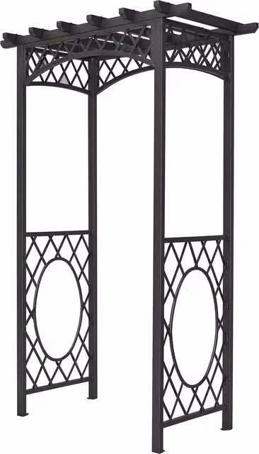 Rowlinson Wrenbury Curved Metal Arch in Grey