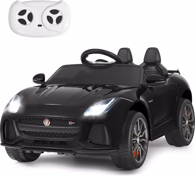 Costway 12V Jaguar F-Type SVR Kids Electric Ride On Car, Black