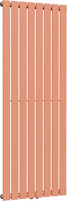 Lux Heat Flat Coloured Vertical Radiator in Orange, H 160 cm x W 56 cm