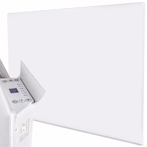 MYLEK 1500W White Slimline Wall Mounted Electric Panel Convector Heater with Digital Thermostat, Frost Protection and Overheat Protection, W: 80 cm, H: 42.5 cm