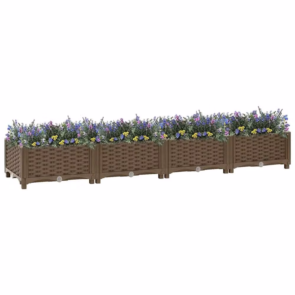 Berkfield Home Brown Polypropylene Raised Bed W/D/H: 160 x 40 x 23 cm – 2