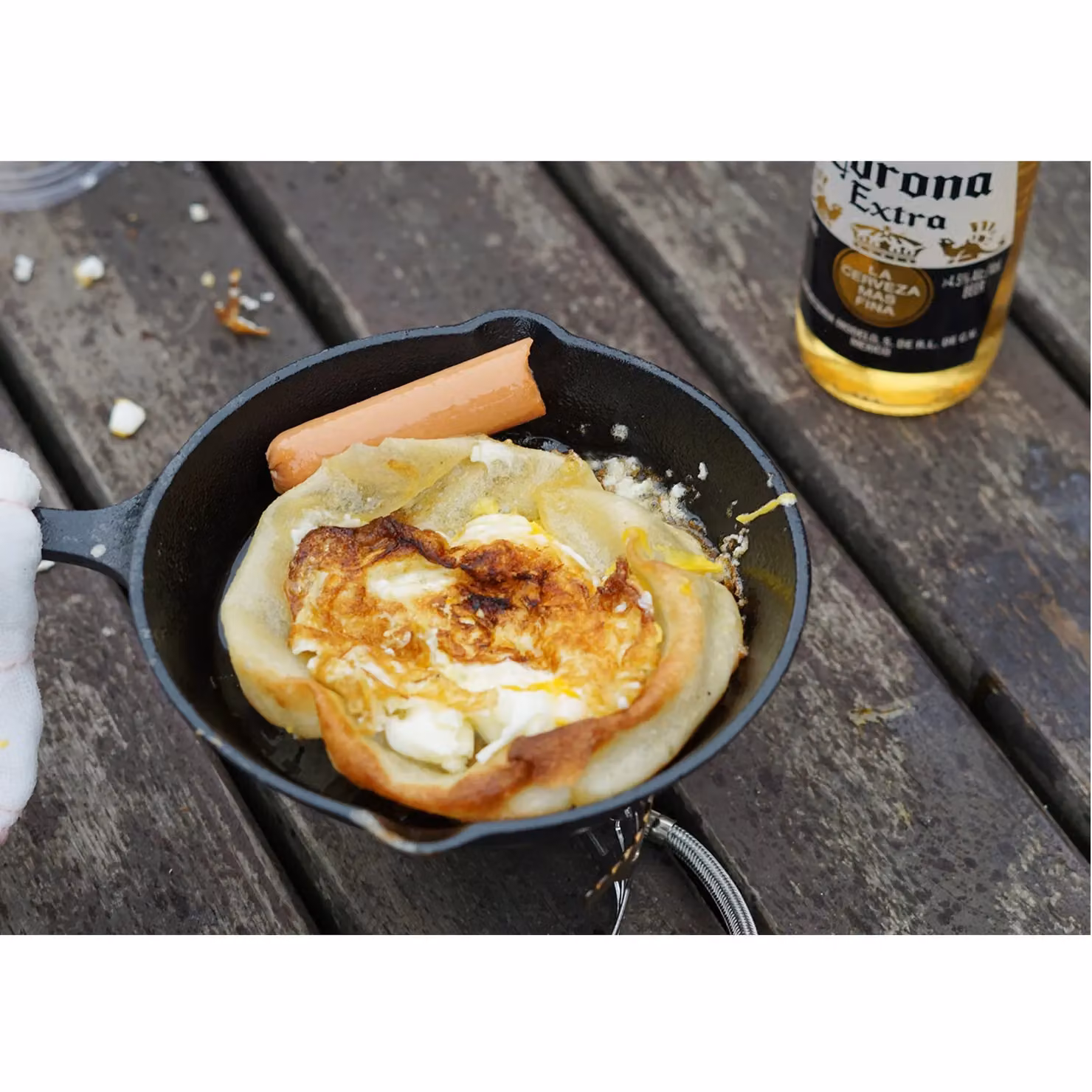 Gr8 Home Non Stick Cast Iron Round Frying Skillet Pan with Pouring Spout, Black – 5