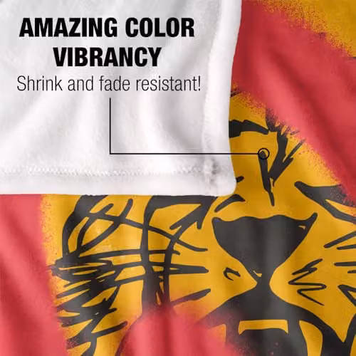 Warner Brothers Harry Potter Gryffindor Graffiti Fleece Blanket, Multicolour and White, W: 152 cm, D: 127 cm – 3