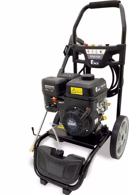 Autojack 7HP Petrol Pressure Washer 207 Bar Jet Wash Car Cleaner in Black