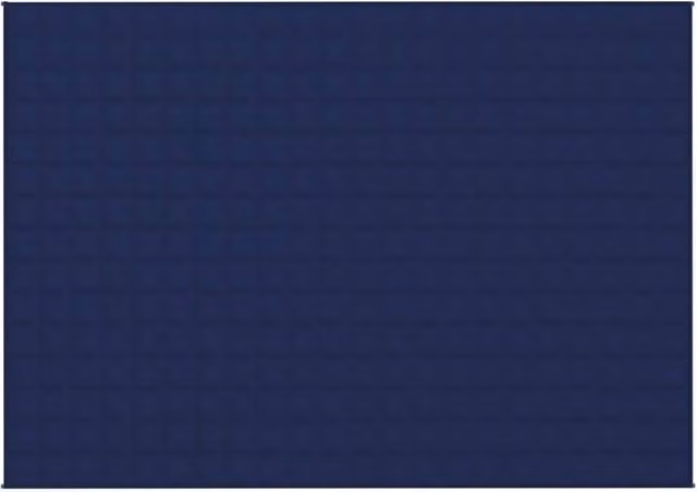 Berkfield Home Blue Weighted Blanket with Glass Beads and Cotton Fabric, W/D/H: 155 x 220 cm, 11 kg – 1
