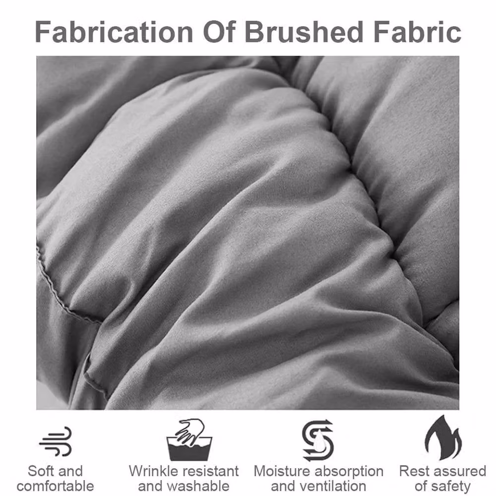 Pawnora Grey Double Mattress Topper, W/D/H: 135 x 200 cm – 4