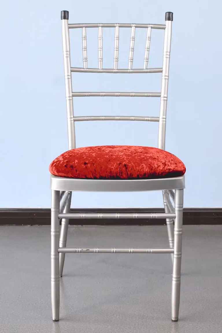 Neel Blue 10-Piece Velvet Dining Chair Seat Cover Set in Blue and Red