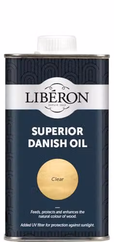 Libéron Superior Danish Oil for Interior and Exterior Wood, Transparent, 250ml