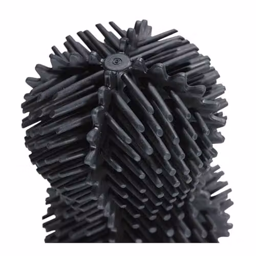 ReBorn Recycled Freestanding Toilet Brush and Holder with Cover in Black – 5