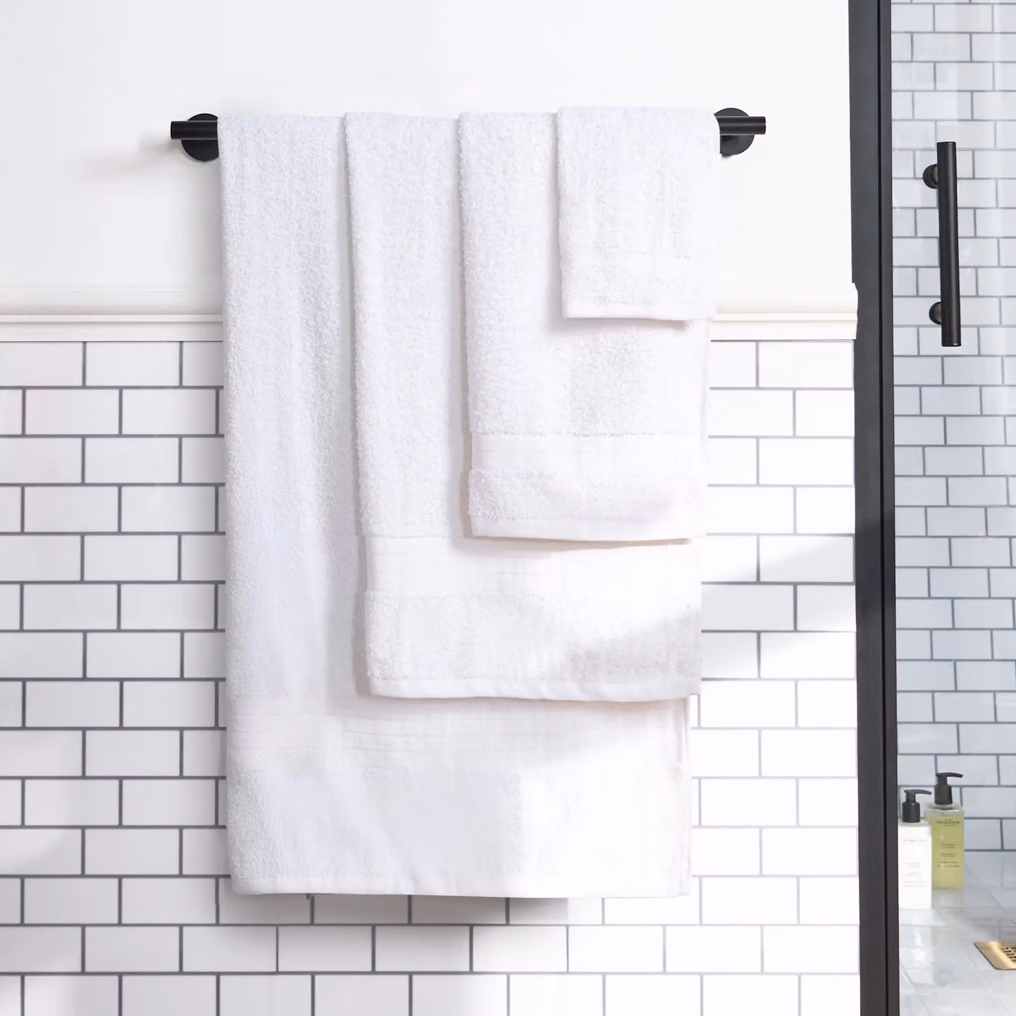 OHS Luxury Fluffy White Cotton Hand Towel – 2