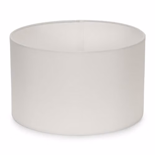 MiniSun Modern White Fabric Drum Light Shade, Width: 25 cm