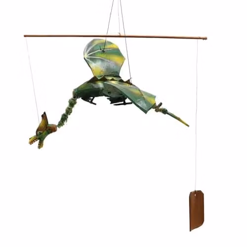 KDMD Green Coconut Dragon Hanging Mobile, 37 cm – 1
