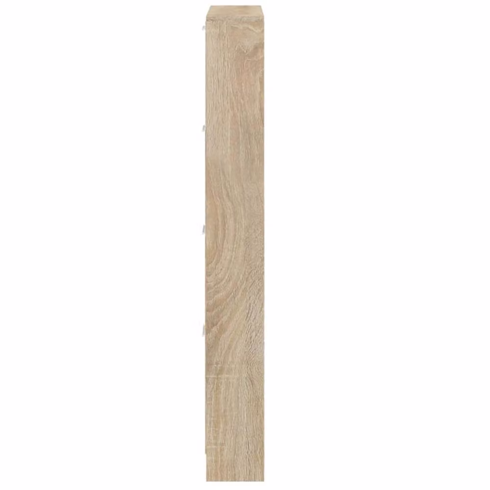 Berkfield Home Oak Shoe Cabinet in Light Tan, W/D/H: 59 x 17 x 150 cm – 2