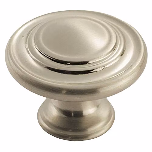 Loops 4 Pack Round Ringed Pattern Door Knobs in Brushed Silver – 2
