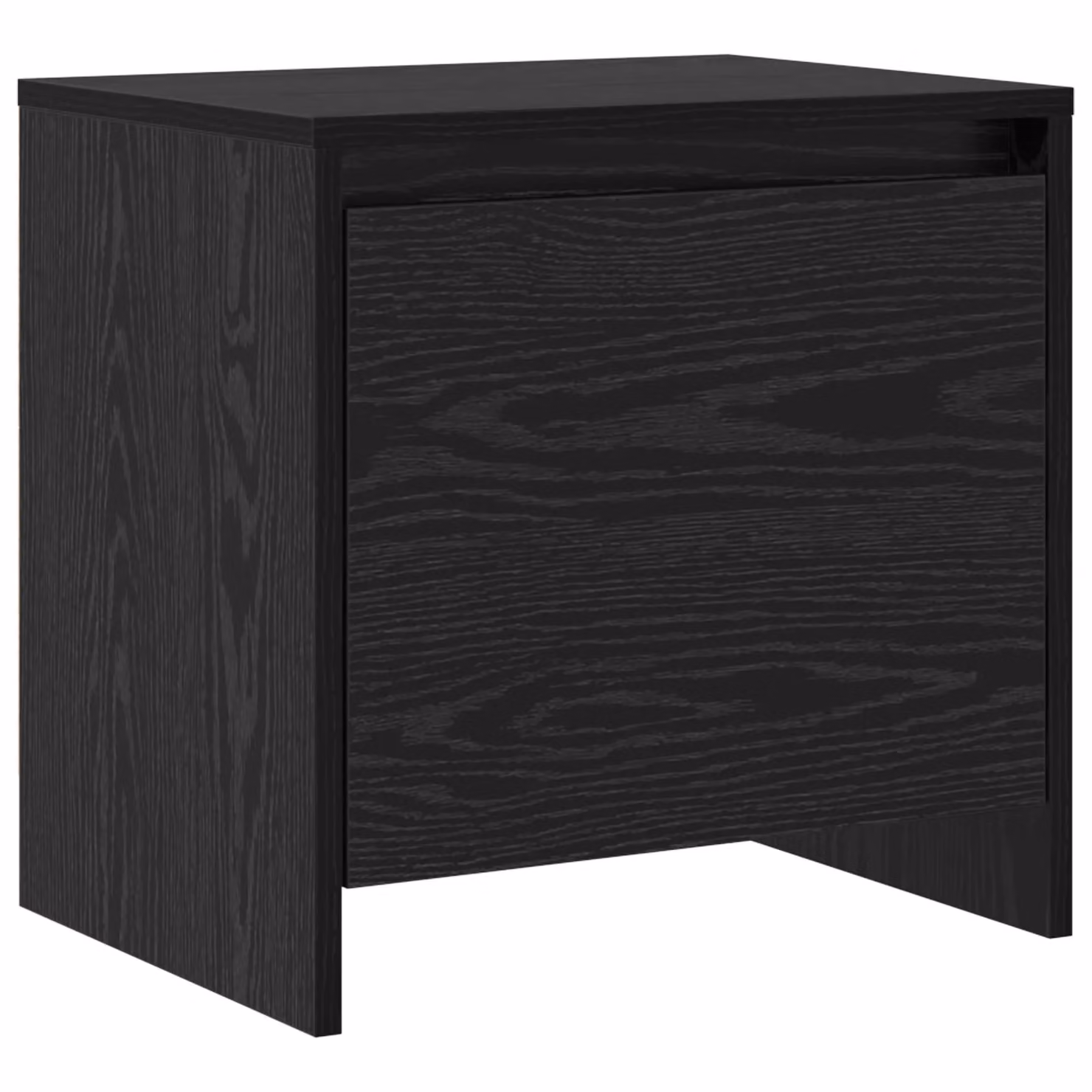 Berkfield Home Black Oak Bedside Cabinet in Engineered Wood – 2