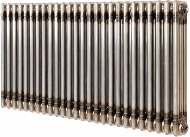 Monstershop Traditional 3 Column Radiator in Silver Raw Metal, W/H: 60.0 x 119.0 cm – 1