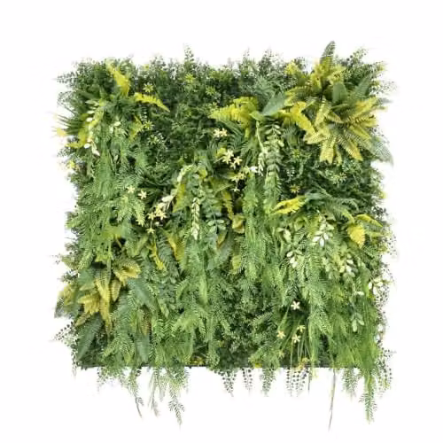 Ark Mat Realistic Artificial Plant Living Wall Panels, Green, W x H: 100 x 100 cm – 1