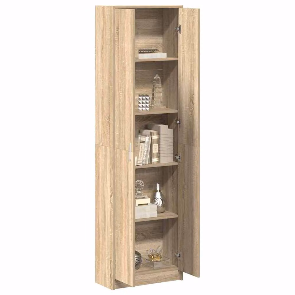 Berkfield Home Sonoma Oak Wardrobe in Beige, W/D/H: 55 x 25 x 189 cm – 2