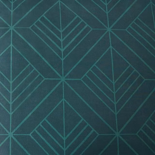 OHS Isaac Geo Duvet Cover Set, Green, 90 x 200 cm
